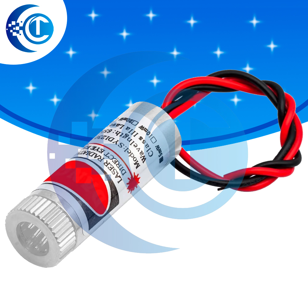 Industrial Laser Line Generator - 650nm 5mW Focusable Red Laser Module,