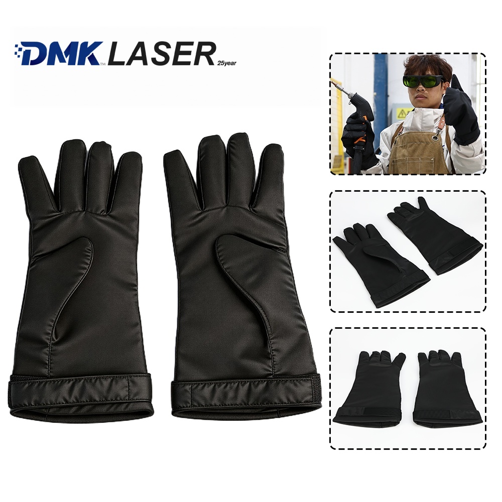 Fiber Laser Cutting Machine - DMK Laser Protective Gloves Black Safety