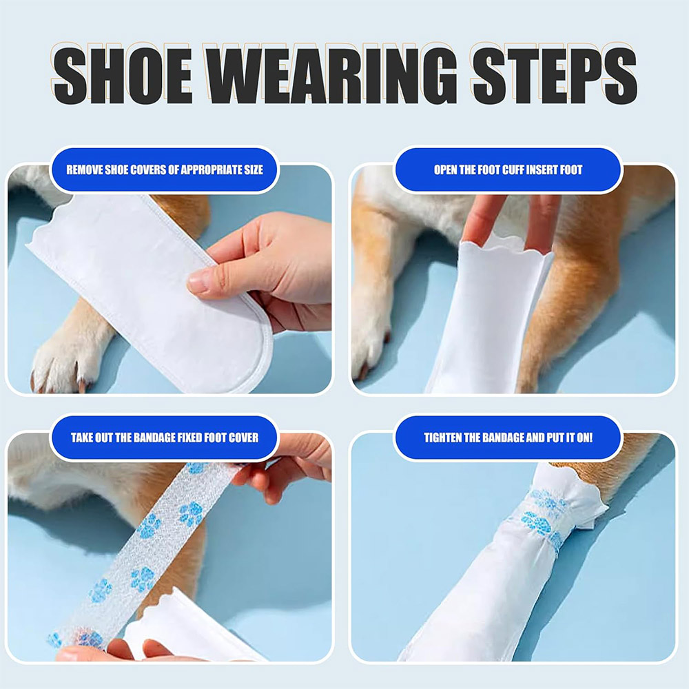 20/40PCS Pet Disposable Paw Sh - Dust Shoe Cnc 评论和价格