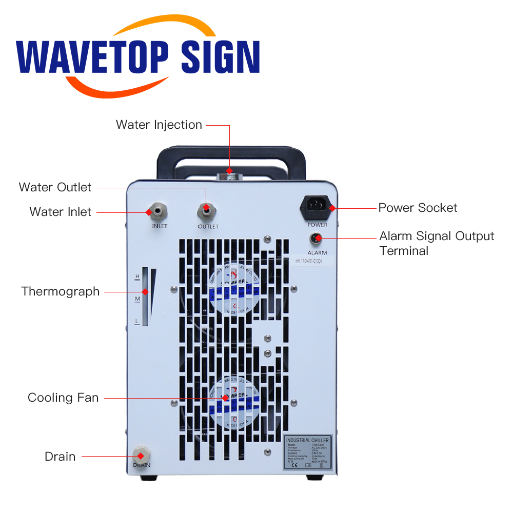 WaveTopSign CW-5200 Industrial - Laser Industrial Chiller 评论和价格