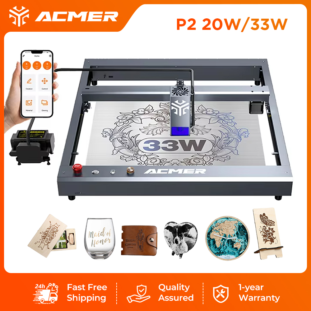 ACMER P2 33W Laser Engraver an - Industrial Laser Module 评论和价格