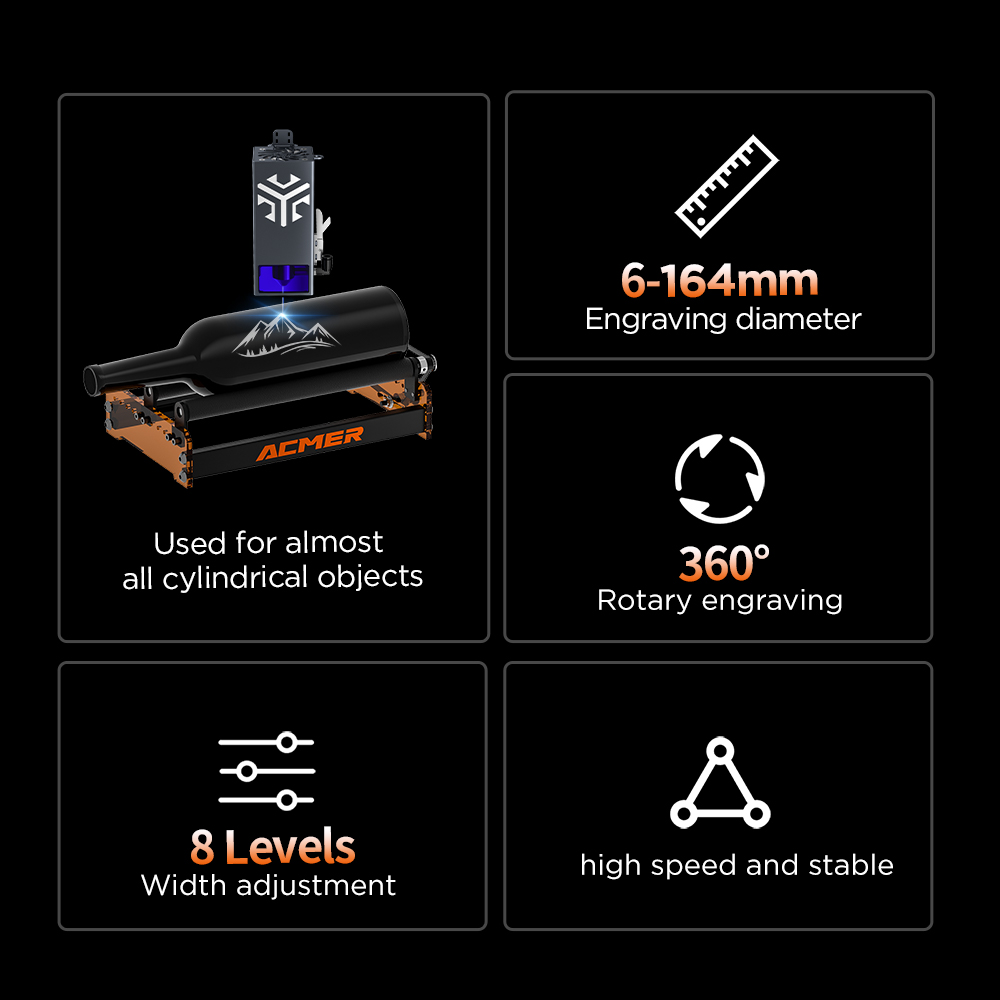 ACMER M3 Laser Rotary Roller 3 - Fiber Laser Cutting Machine 评论和价格